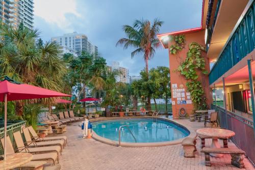 Balcony/terrace, Ft. Lauderdale Beach Resort Hotel near McDonald's 4032 North Ocean Boulevard