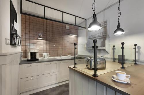 virtuve, Poduszka Apartamenty Kamienica in Paslek