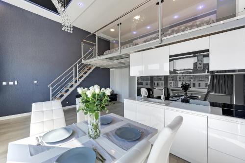 Cozinha, Panorama- the View of Gdańsk by Elite Apartments (Panorama- the View of Gdansk by Elite Apartments) in Wrzeszcz