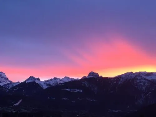 Les Dents-du-Midi in Monthey, Schweiz