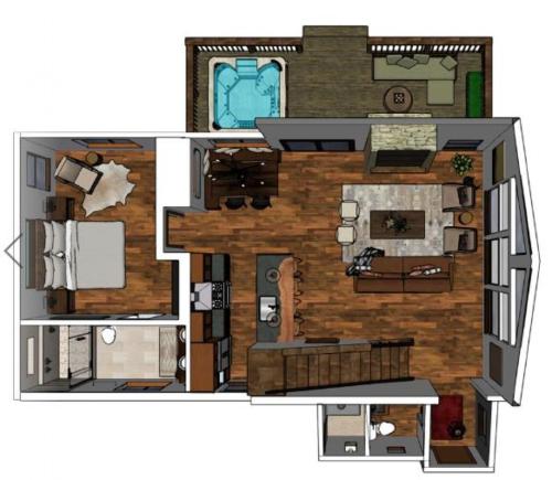 Lakefront Escape Two Large Patios, Jacuzzi and Indoor Outdoor Fireplace thumb 2