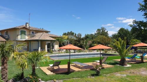 Suite up to 3 people with pool and terrace chambre d'hôte Ychoux