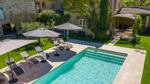Swimming pool, La Demeure de Cybele - Gite de charme pour 10 personnes en Drome Provencale in Colonzelle