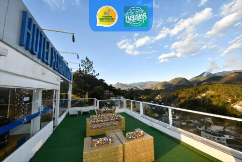 ระเบียง/ชานเรือน, Hotel Petropolis Inn in เปโทรโปลิส