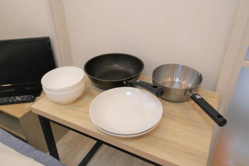 하카타의 아파트먼트 (15m², 침실 1개, 프라이빗 욕실 1개) - 주방