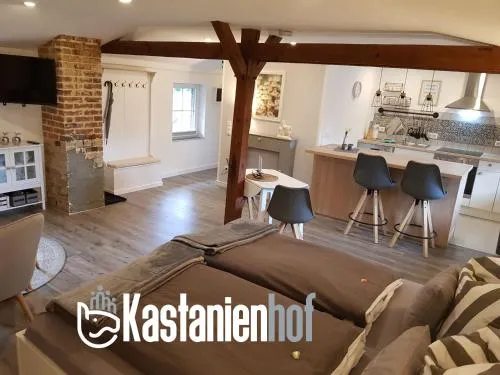 Stilvolle, voll ausgestattete Einraum-FeWo auf dem Kastanienhof Oetzen in Oetzen, Deutschland