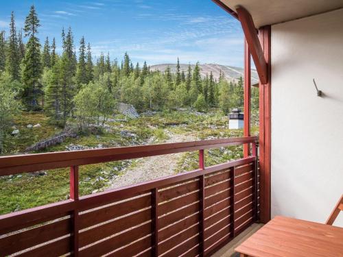 Balcony/terrace, Holiday Home Yllas chalets a307 by Interhome in Yllasjarvi