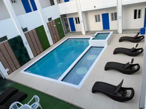 Swimming pool, Buri Hotel in Monterrico