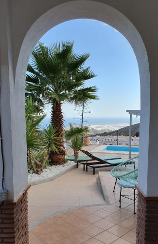 CASA JAN with pool, mountain and sea views.