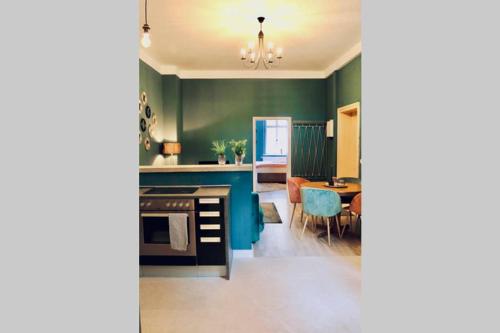 廚房, Villa Rumpel aus Alt mach Neu in 貝斯科