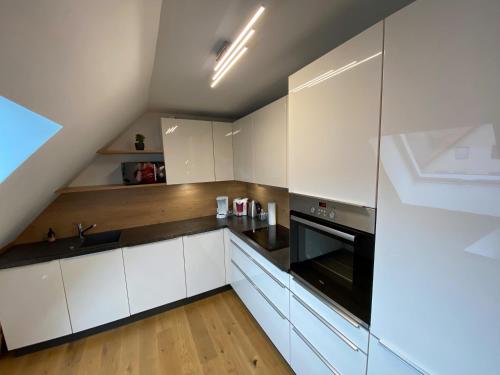 Konyha, modernes Penthouse, nahe Würzburg (modernes Penthouse, nahe Wurzburg) in Bad Mergentheim Városközpont