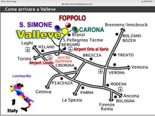  Cambrembo a 3km da foppolo casa x6persone con Camino e Wifi in Valleve
