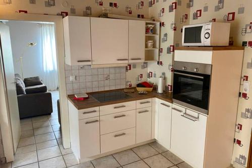 廚房, Ferienwohnung Lutz in 阿舍貝格