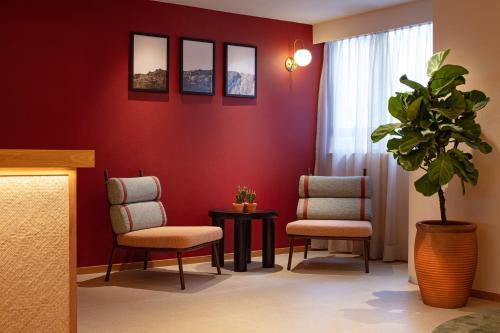 Shared lounge/TV area, the Figo near Kennedy Town MTR Station