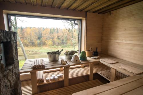 Sauna, Log Cabin in Kandava
