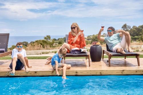 Luxury Rhodes Villa Sea View Villa Private Pool 11 BDR Kalithea gîte à louer Kallithea