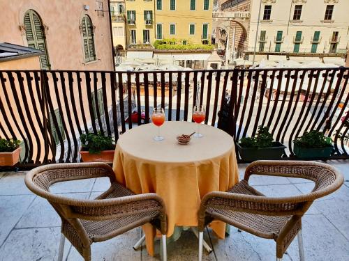 Erkély/terasz, Hotel Aurora near Piazza delle Erbe