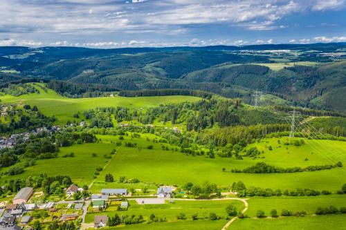 A szálláshely kívülről, Ferienwohnung FUCHSBAU im EG des Ferienhauses Falkenhöhe (Ferienwohnung FUCHSBAU im EG des Ferienhauses Falkenhohe) in Meuselbach - Schwarzmuhle