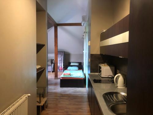 2 twin beds, 1 sofa bed