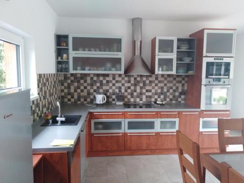 keuken, Bungalov v Krásné Lípě (Bungalov v Krasne Lipe) in Krasna Lipa