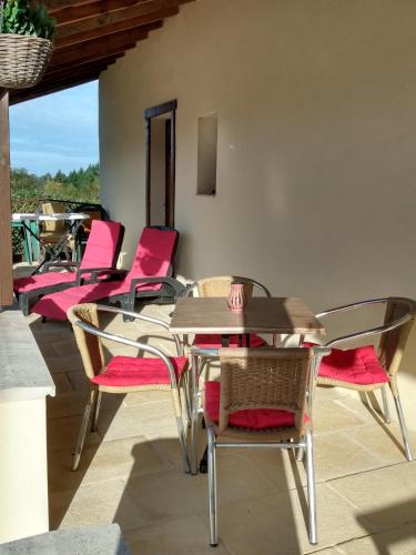 Balkons/terase, L'Auberge in Abjat-sur-Bandiat
