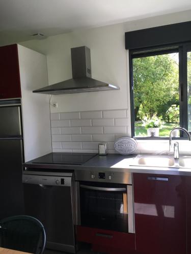 Konyha, Gîte Côté Prairie classé 4 etoiles (Gite Cote Prairie classe 4 etoiles) in Epagne-Epagnette