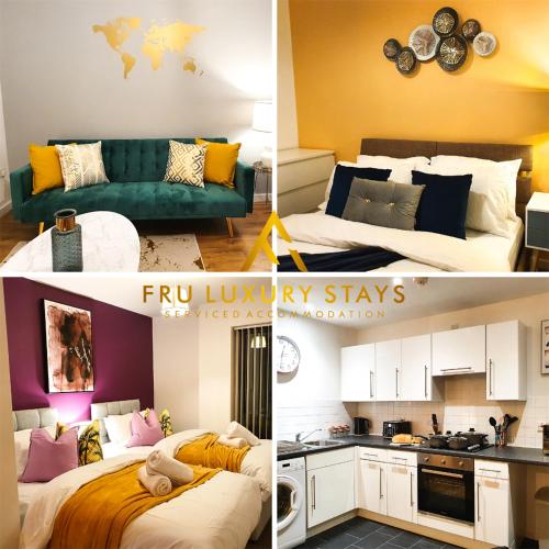 Fru Luxury Stays Serviced Accommodation -city Star- Manchester 2 Bedroom Free Gated Parking & Wi, , Greater Manchester
