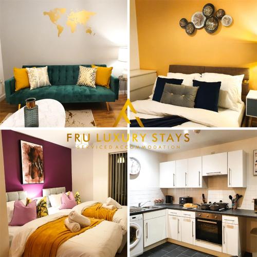 Fru Luxury Stays Serviced Accommodation -city Star- Manchester 2 Bedroom Free Gated Parking & Wi, Castlefield, Greater Manchester