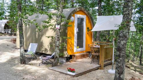 Tent with Shared Toilet