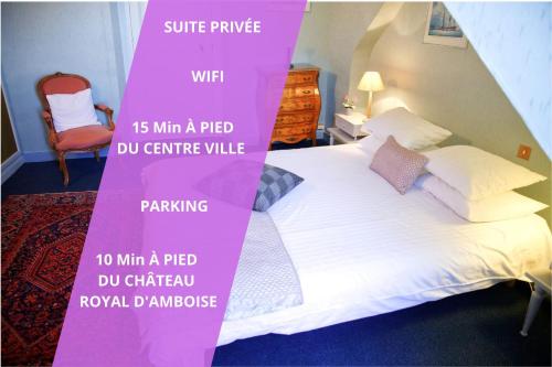 SUITE PRIVÉE LES CHÂTELIERS - MANOIR DU PLESSIS chambre d'hôte Amboise