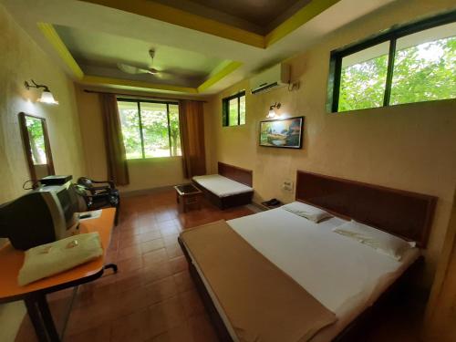 1 double bed