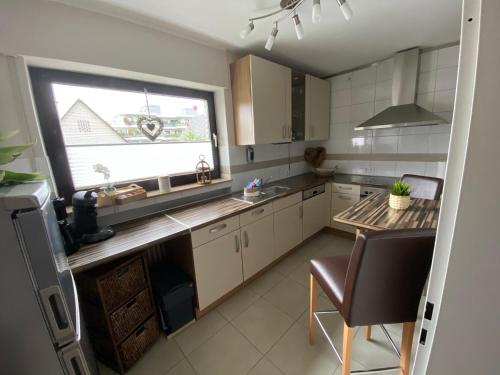 廚房, Ferienwohnung Baumberger-Auszeit in 科埃斯費爾德