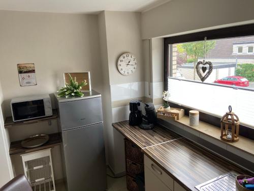 廚房, Ferienwohnung Baumberger-Auszeit in 科埃斯費爾德