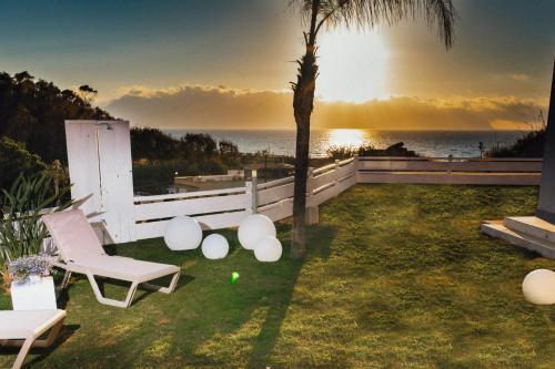 House with 3 bedrooms in Balestrate with wonderful sea view enclosed garden and WiFi 100 m from the 