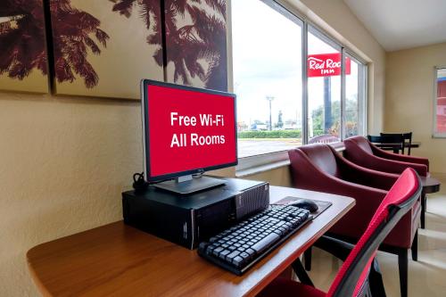 商務中心, 埃倫頓-布雷登頓紅頂酒店 (Red Roof Inn Ellenton - Bradenton NE) in 埃倫頓
