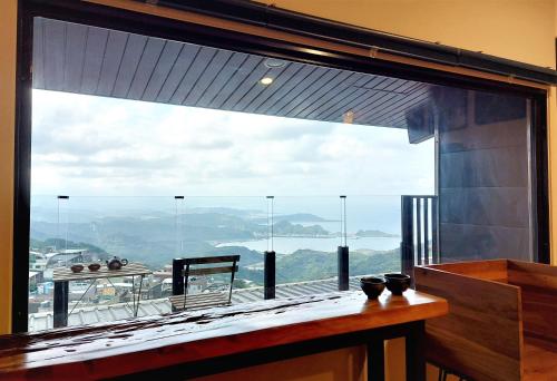 Balcony/terrace, Dosun B&B in Jiu Fen