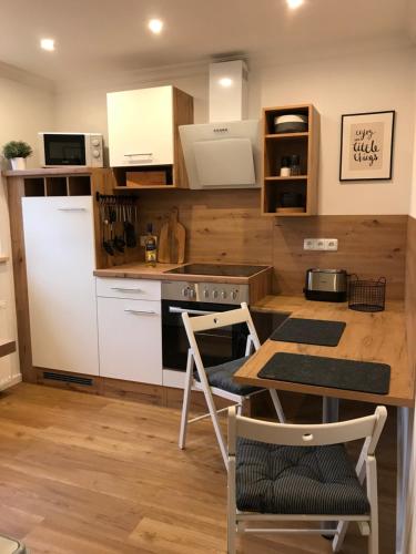 廚房, Ferienwohnung Siedlungsnest in 安克拉姆