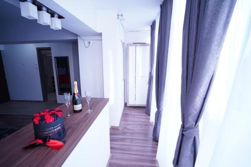 Erkély/terasz, Luxury 1BR studio near Hanul Drumetului Bucharest in Cartierul Obor