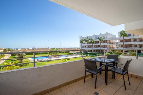 3 bedrooms apartement with sea view shared pool and enclosed garden at Orihuela 3 km away from the beach