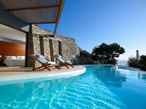 Luxury Crete Villa Villa Daphne Private Pool Ocean Front 1 BDR Nikolaos