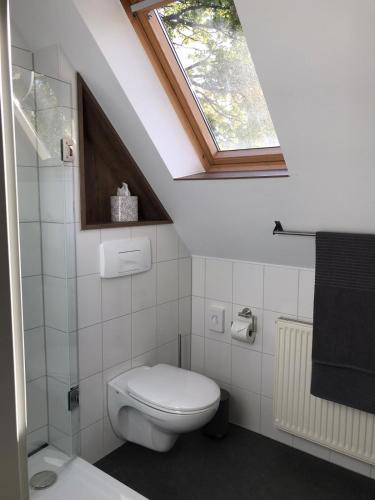 浴室, Ferienwohnung Siedlungsnest in 安克拉姆