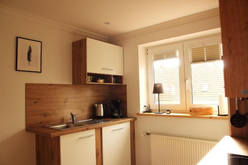 廚房, Ferienwohnung Siedlungsnest in 安克拉姆