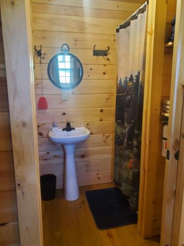 Ванная комната, The Genoa - An Amish Built Deluxe Cabin in Хантингтон (Западная Виргиния)