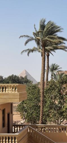 Egyptian villa with pyramids view