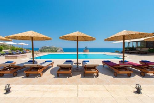 Black Diamond Villa Pasithea in Rhodes Greece gîte à louer Eleoúsa