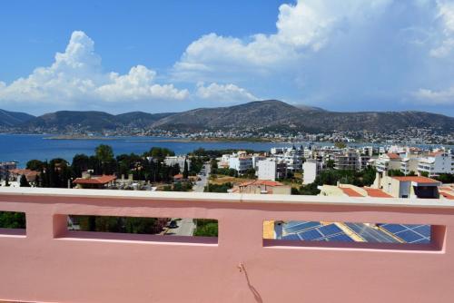 Pink House with panoramic view to Porto Rafti