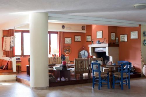 Lobby, Villea Village in Makris Gialos