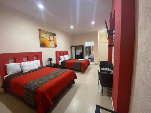 2 double beds