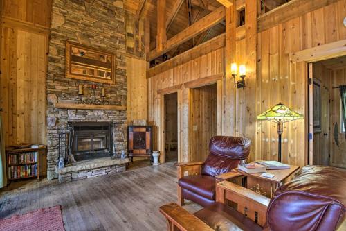 Spacious Lakefront Cabin with Fire Pit and Grill!