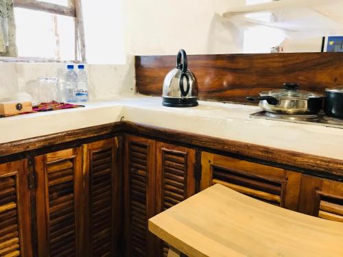 Kitchen, Cafe Central in Mozambique Island